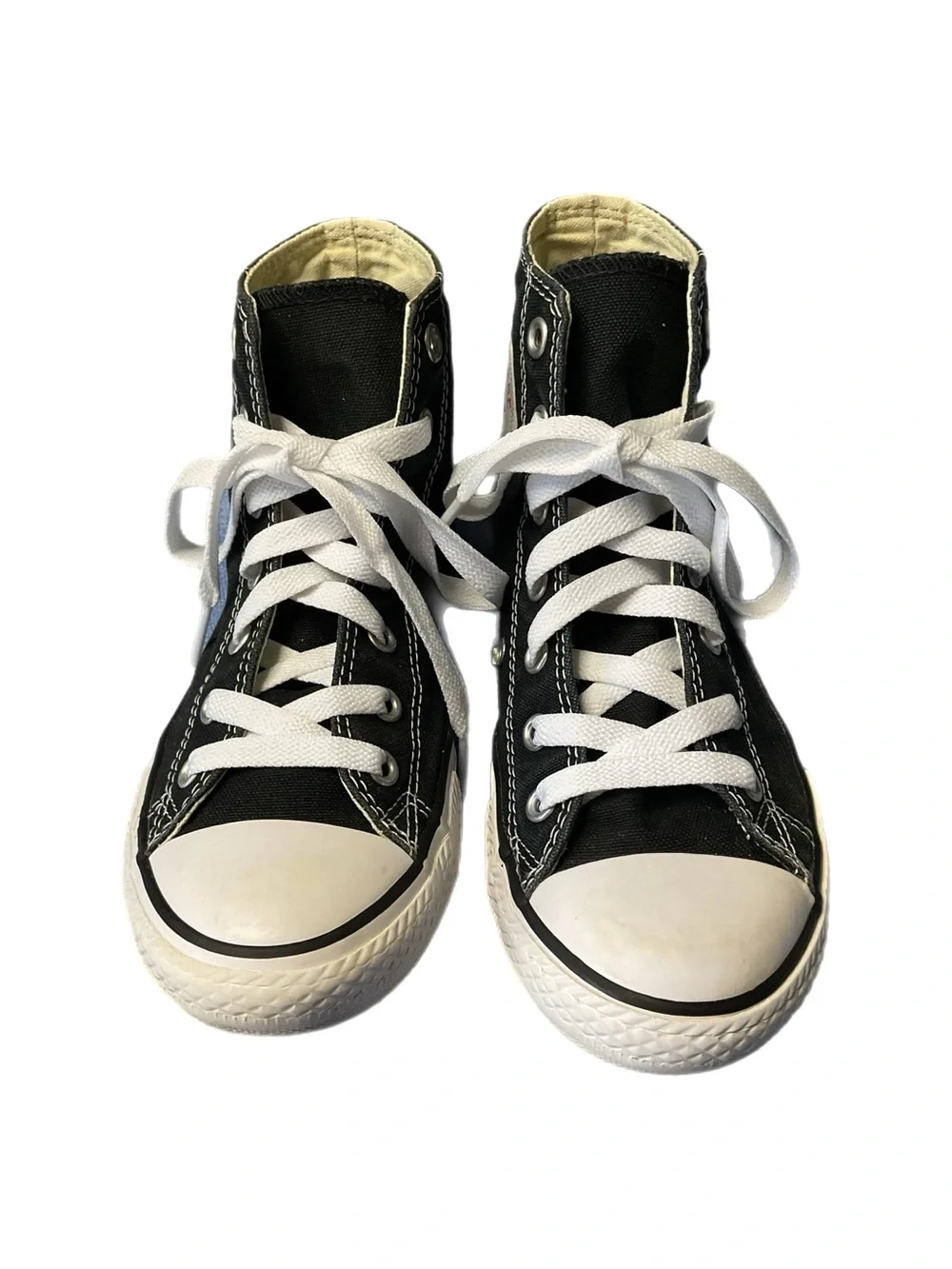 Converse Chuck Taylor All Star Youth 2 Black Hi Top Sneaks Slip on Unisex